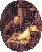 DOU, Gerrit Man Interrupted at His Writing Spain oil painting reproduction